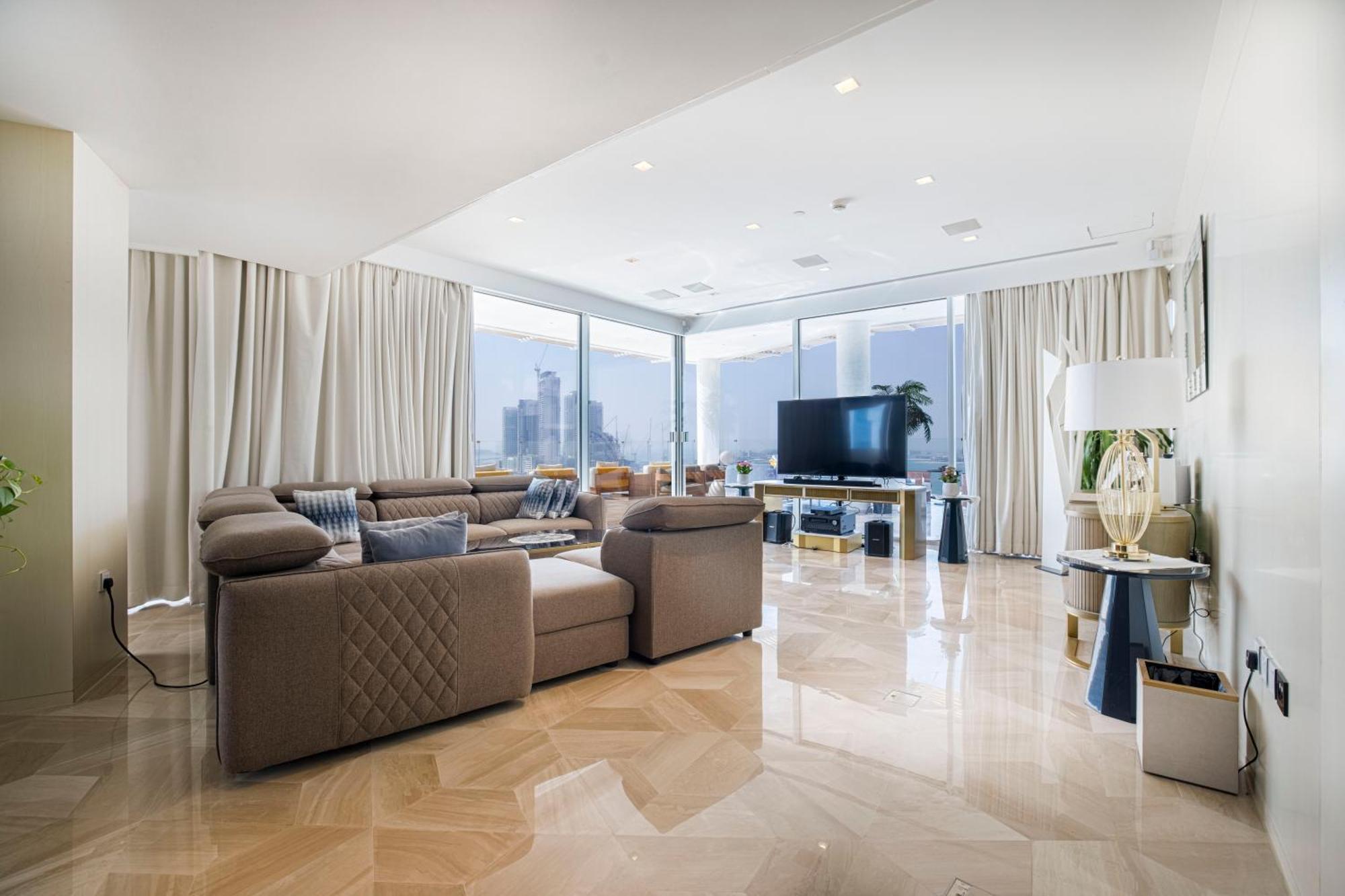 Отель Five Palm Luxury Penthouse Full Marina View & Private Pool Дубай Экстерьер фото